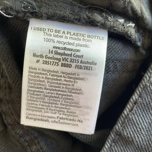 Cotton On Black Long Straight Leg Jeans - Picture 7 of 8